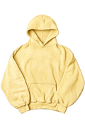 Sun fade solid hoodie — Butter Yellow, isolated on transparency