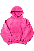 Sun fade solid hoodie — Hot Pink, isolated on transparency