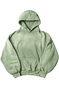 Sun fade solid hoodie — Light Green, isolated on transparency
