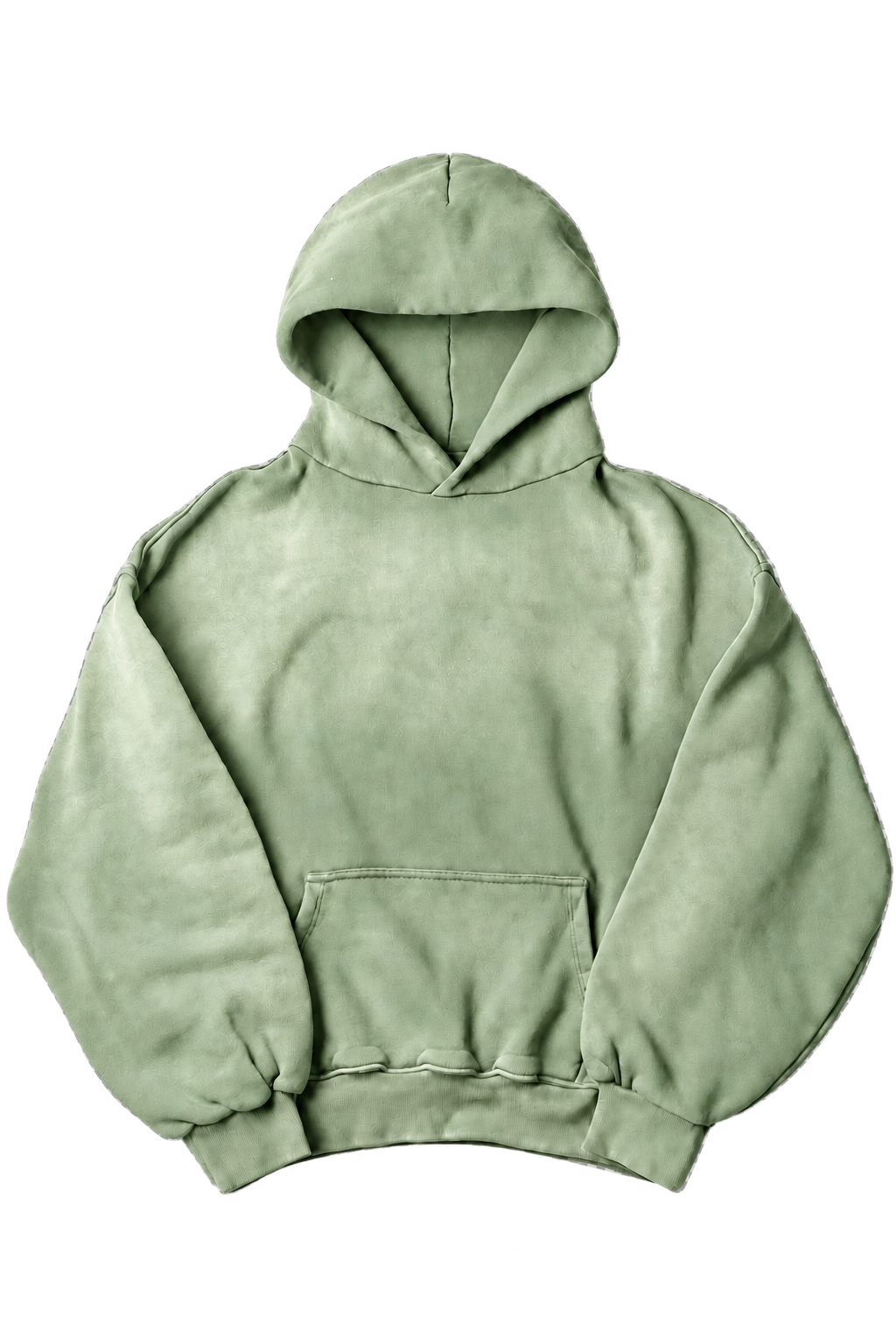 Sun fade solid hoodie — Light Green, isolated on transparency