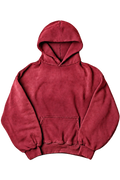 Sun fade solid hoodie — Maroon Red, isolated on transparency
